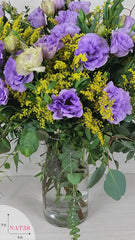 Arreglo con Lisianthus Lila