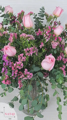 Arreglo con Rosas Color Rosa