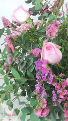 Arreglo con Rosas Color Rosa