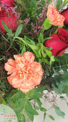 Arreglo con Rosas y Claveles Orange
