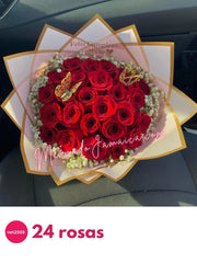 Ramo de rosas con coronita