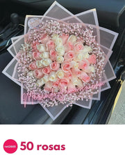 Ramo de rosas con coronita