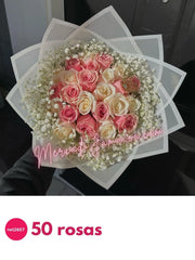 Ramo de rosas con coronita