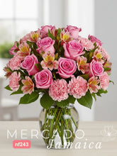 Arreglo Sinfonía Rosa con Rosas y Claveles