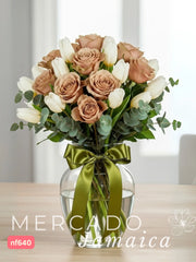 Gran caramelo con rosas baylis