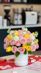 Alegría Floral: Rosas y Tulipanes con Amor