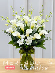 10 Callas Blancas Orquídeas Blancas