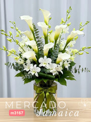 10 Callas Blancas Orquídeas Blancas