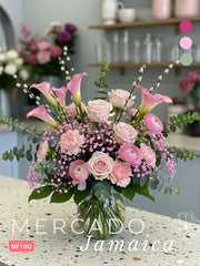 Nacimiento Floral en Rosa