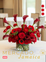 Brasa Floral con Callas Rojas