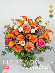 Fusión Floral con Callas y Dahlías