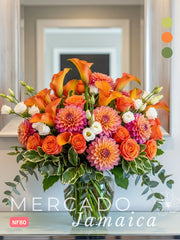 Fusión Floral con Callas y Dahlías