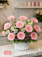 Canasta con Gerberas