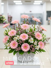 Canasta con Gerberas