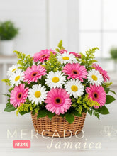 Canasta Día de Campo con Gerberas y Margaritas