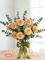 Arreglo con Dalias Naranja
