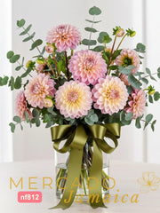 Arreglo Floral Dalias Rosa