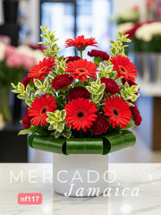 Gerberas y Claveles Vino - Toque Moderno