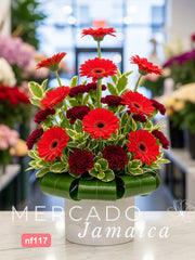 Gerberas y Claveles Vino - Toque Moderno