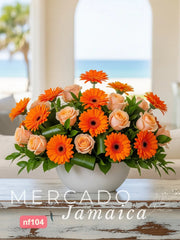 Ramo de Gerberas y Rosas con Parvifolia