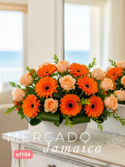 Ramo de Gerberas y Rosas con Parvifolia