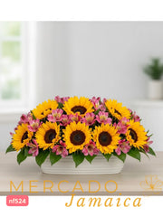 Arreglo con Girasoles Vitaminas para el alma