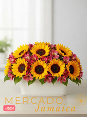 Arreglo con Girasoles Vitaminas para el alma