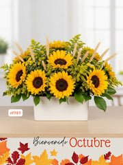 El Sol de Otoño con Girasoles