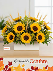 El Sol de Otoño con Girasoles