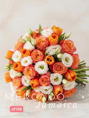 Fuego Cítrico: Rosas y Tulipanes