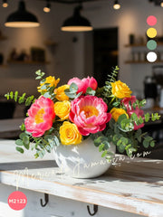 Peonías Coral Moderna