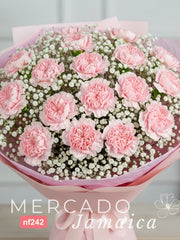 Ramo Dulce Abrazo con 20 Claveles Rosas