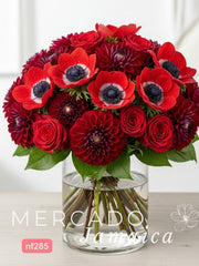 Pasión Intensa: Arreglo de Lujo Rojo