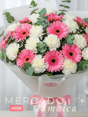 Ramo Alegría Fresca con Gerberas y Eucalipto