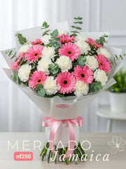 Ramo Alegría Fresca con Gerberas y Eucalipto