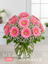 20 Gerberas en Jarrón