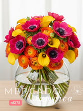 Explosión Cítrica: Ranúnculos y Callas