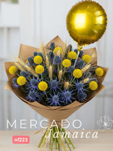 Ramo Constelación con 20 Craspedias y Eryngium