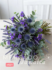 Ramo Serenidad Púrpura con Lavanda y Eucalipto