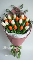 Ramos Tulipanes Naranja Ramo Natural !