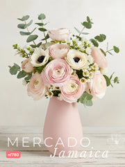 La Vida en Ranúnculos Rosa