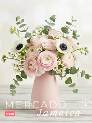 La Vida en Ranúnculos Rosa