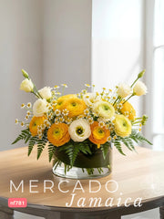 Amarillo Eterno con Ranúnculos