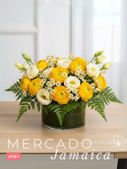 Amarillo Eterno con Ranúnculos