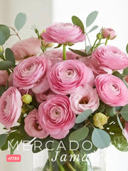 Fabuloso Rosa con Ranúnculos