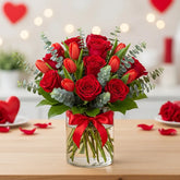 Tulipanes y rosas bombón de febrero