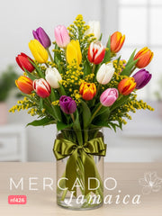 Sol y Color con Tulipanes