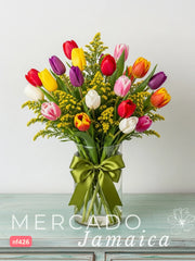 Sol y Color con Tulipanes