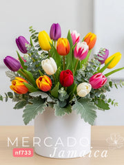 20 Tulipanes Mixtos con Color
