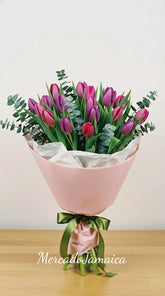 Soy tu fan ramo con 20 tulipanes